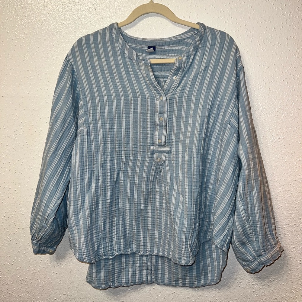 Blue and White Top